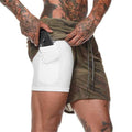 Shorts Para Treino 2 em 1 Esporte Air Effect 673 Direct Ofertas Verde Camuflado M